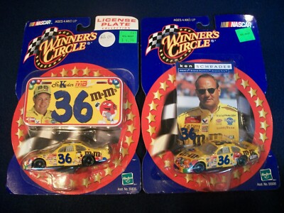 M&M's ポリスカー ミニカー Winner's Circle #36 KEN SCHRADER M&M'S PONTIAC License Plate + 1