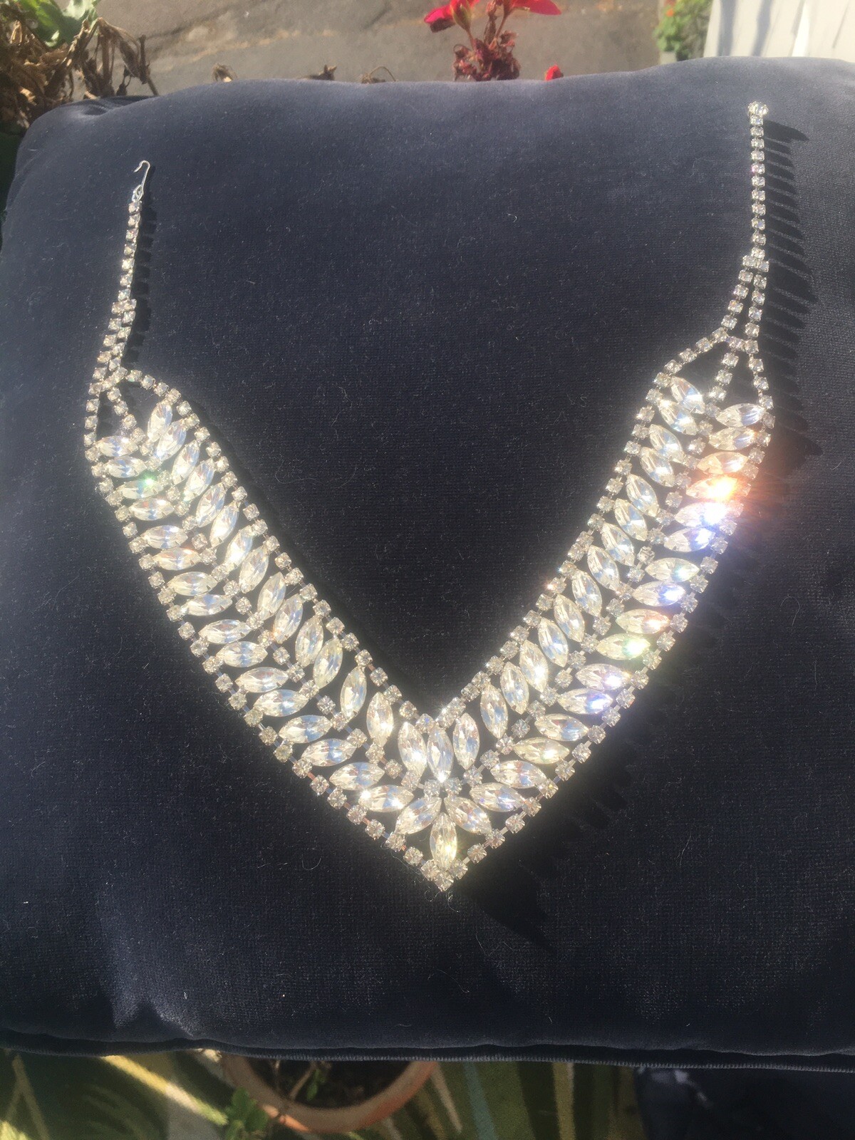 Stunning Eisenberg Statement Piece Rhinestone Nec… - image 1