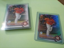 2022 Bowman 1st Edition bulk lot 19 PEDRO LEON Houston Astros 1 Sky Blue 18 Base