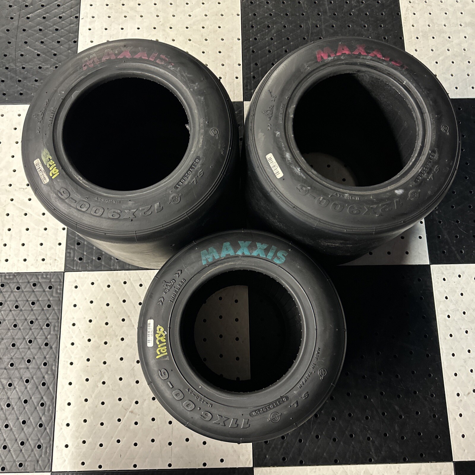3 MAXXIS HT3 Go Kart Racing Tires set 12x9.006 11x6.006 Drift Trike
