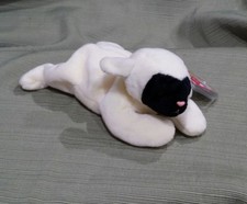 Ty Beanie Baby Chops the Lamb DOB 5-3-96  w/Errors  PVC 1995 MWMT Retired 