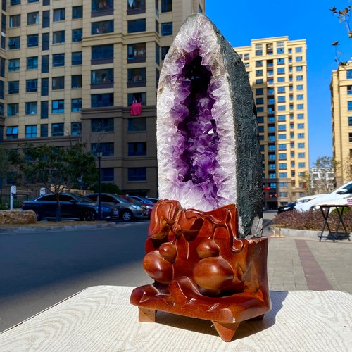28.66LB Natural high-quality amethyst quartz cave ground crystal specimen - 第 4/14 張圖片