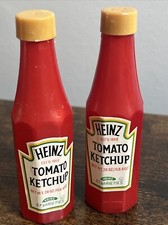 Vintage Heinz Tomato Ketchup Salt and Pepper Shakers Made in Hong Kong