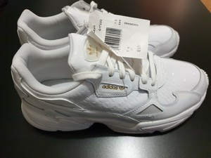 adidas falcon w white gold