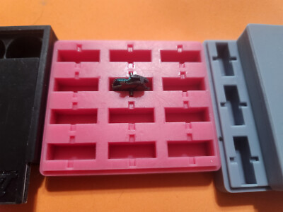 HO Slot Car Pancake Armature Vertical Storage Case Box