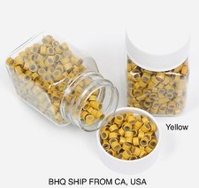 Silicone Lined Micro Rings Link Crimp Beads for Feather Hair Extension 1000 Pcs