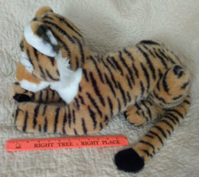 VINTAGE 1987 Dakin Large Laying Tiger 21" LONG