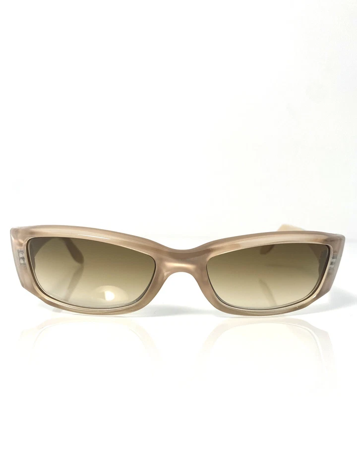 Gafas de sol ópticas espía cristal desierto arena bronceado marco marrón lentes hechas en Italia Foto 3 de 4