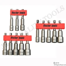 13PC METRIC & SAE ASSORTMENT MAGNETIC NUT SETTERS - H/D NEW!!