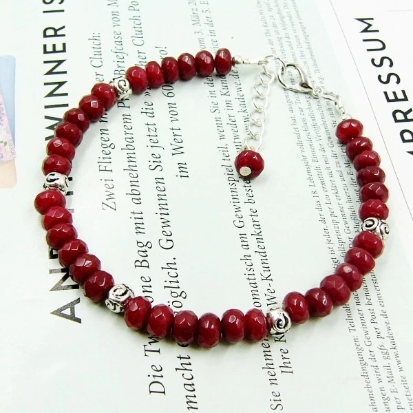 OPERHAUS RUBIN-ARMBAND ARMKETTCHEN MIT SICHERHEITSKETTCHEN NEU B010 - Bild 2 von 2