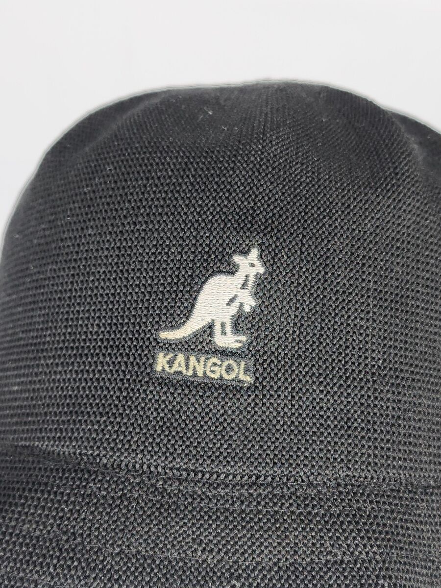 Vintage 80's Kangol Black Tropic Jetter Bucket BIN Hat SZ Vintage 80's Kangol Black Tropic Jetter Bucket BIN Hat SZ