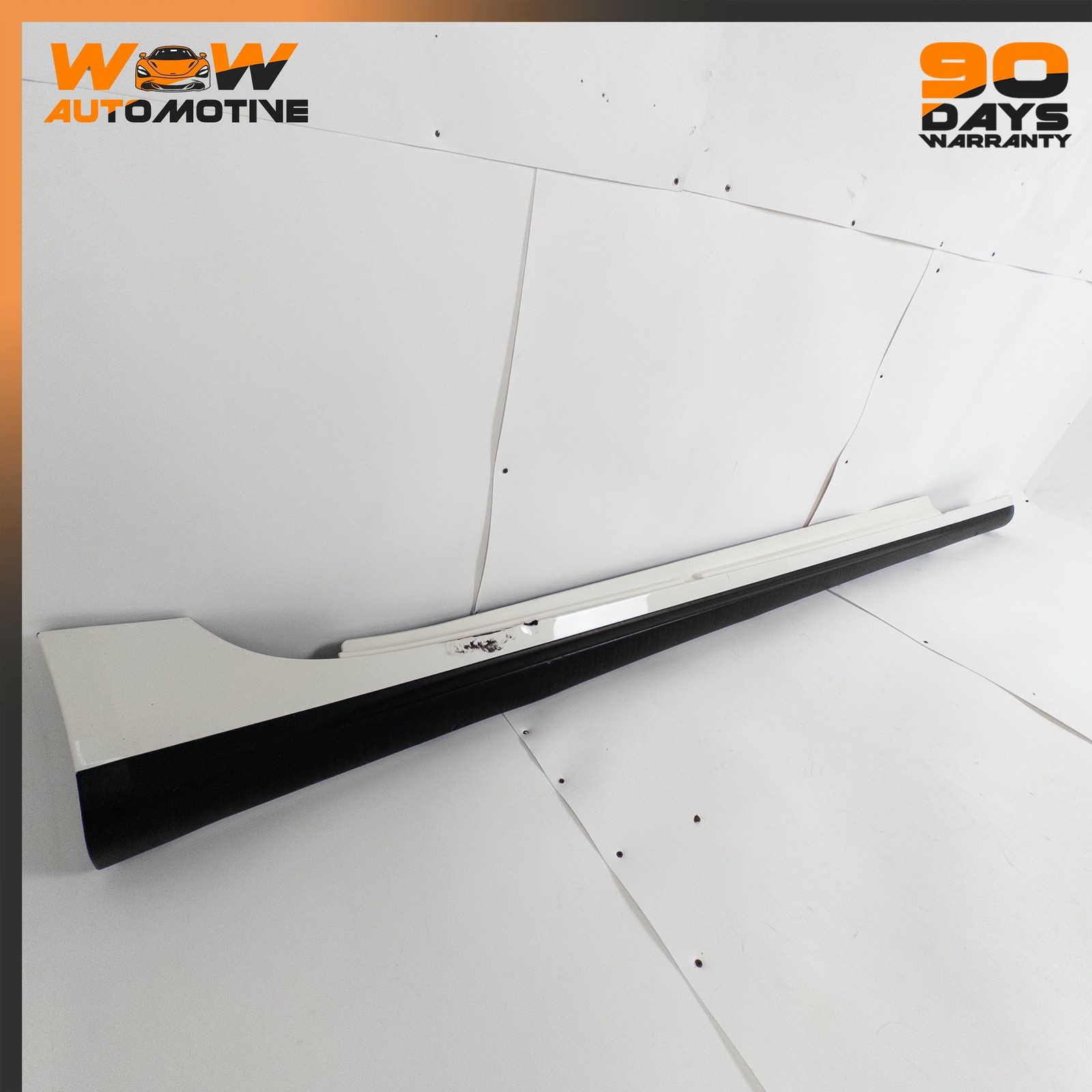 13-19 MASERATI QUATTROPORTE GTS RIGHT SKIRT ROCKER PANEL MOLDING WHITE OEM