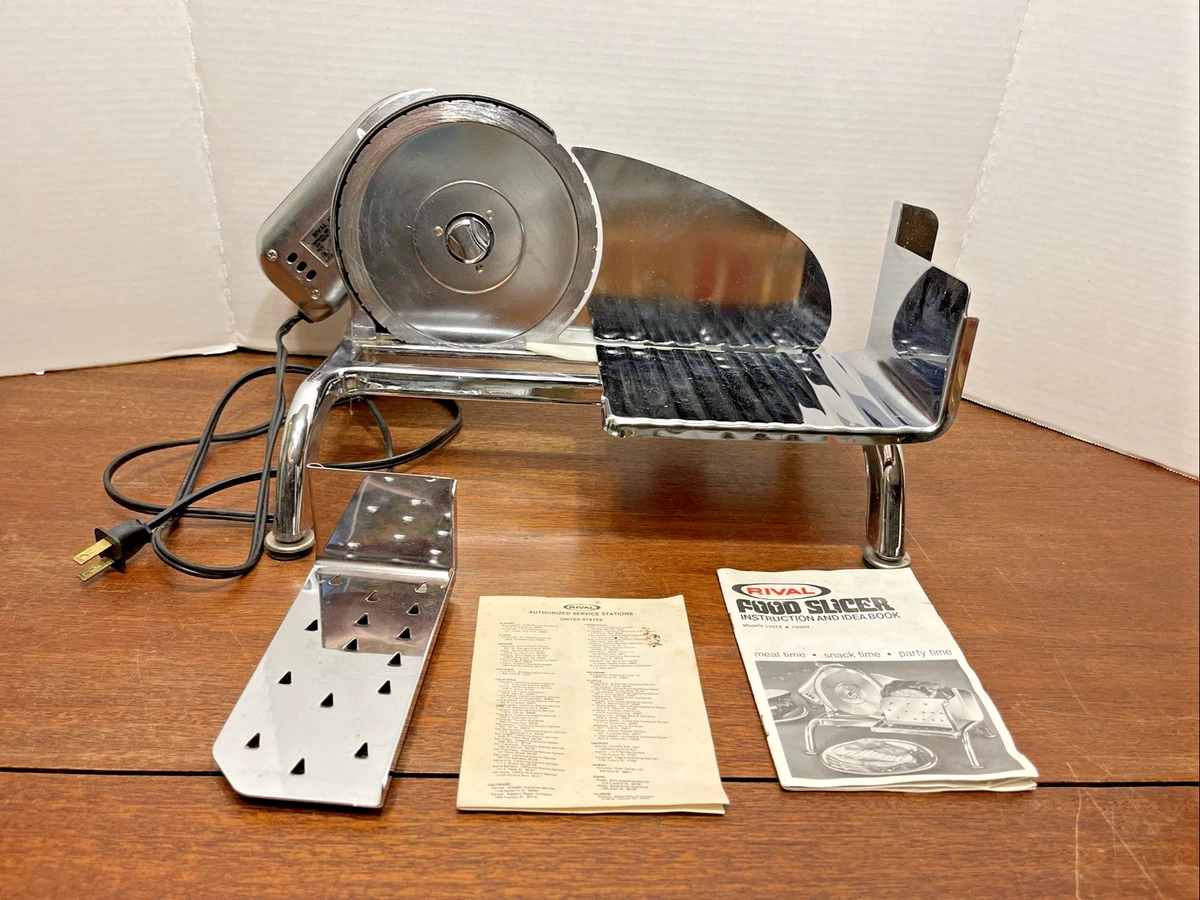 アメリカ製 デッドストック ビンテージ RIVAL社製 電動フードスライサー Rival Metal Electric Kitchen Slicers & Knives for sale | eBay