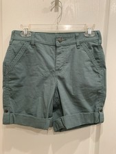 Carhartt Women's Force Loose Fit Work Shorts Teal Green Womens Size 2