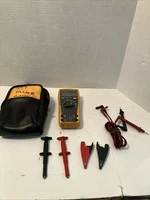 Fluke 177 True RMS Digital Multimeter used W/ Accessories