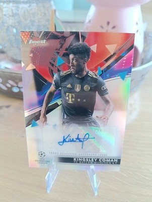 Kingsley Coman Bayern München 2021-22 Topps Finest UEFA Champions League Auto
