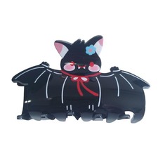 Black Bat Hair Clip Acrylic Claw Clips Women Gothic Hair Accessories Styling