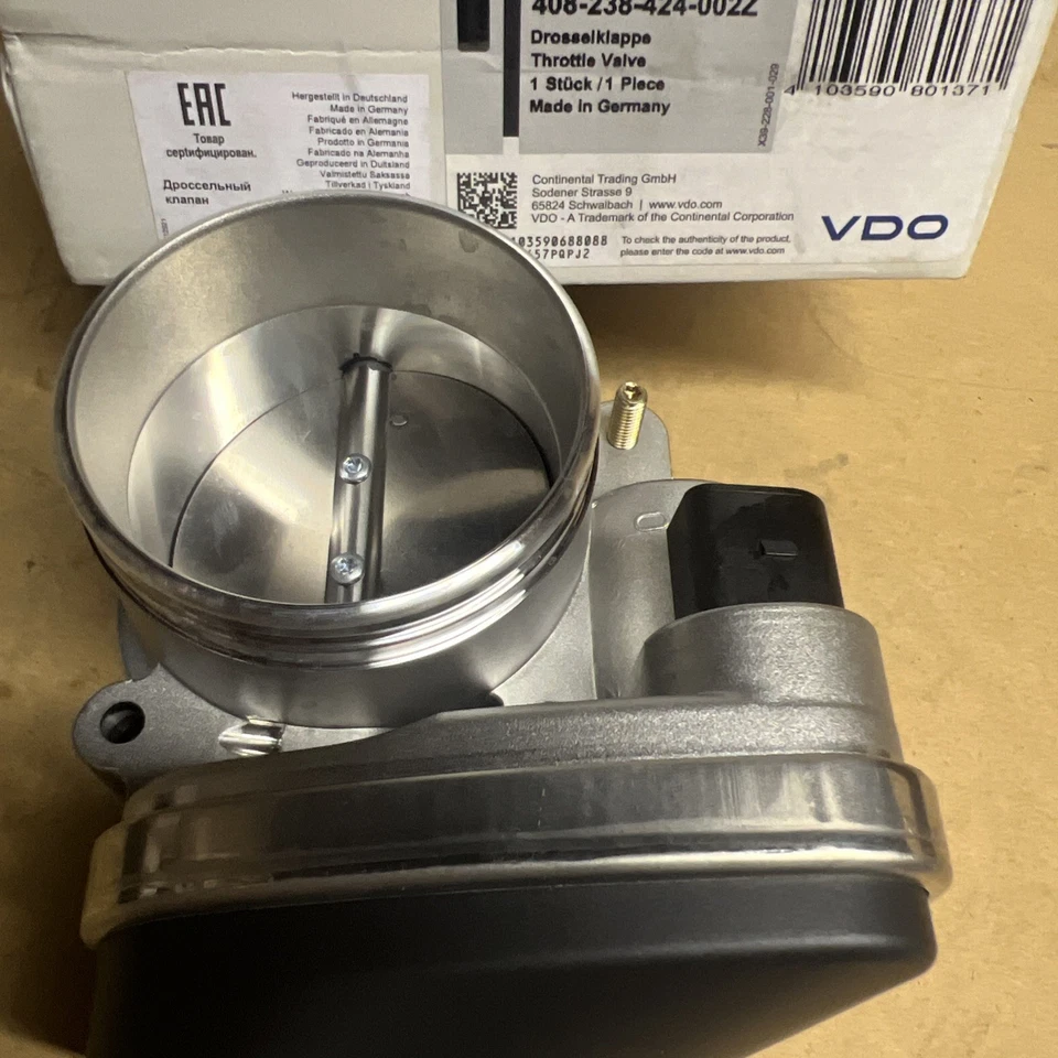 Cuerpo del acelerador de inyección de combustible BMW X3, X5VDO 408-238-424-002Z, 13547502445 Foto 2 de 4