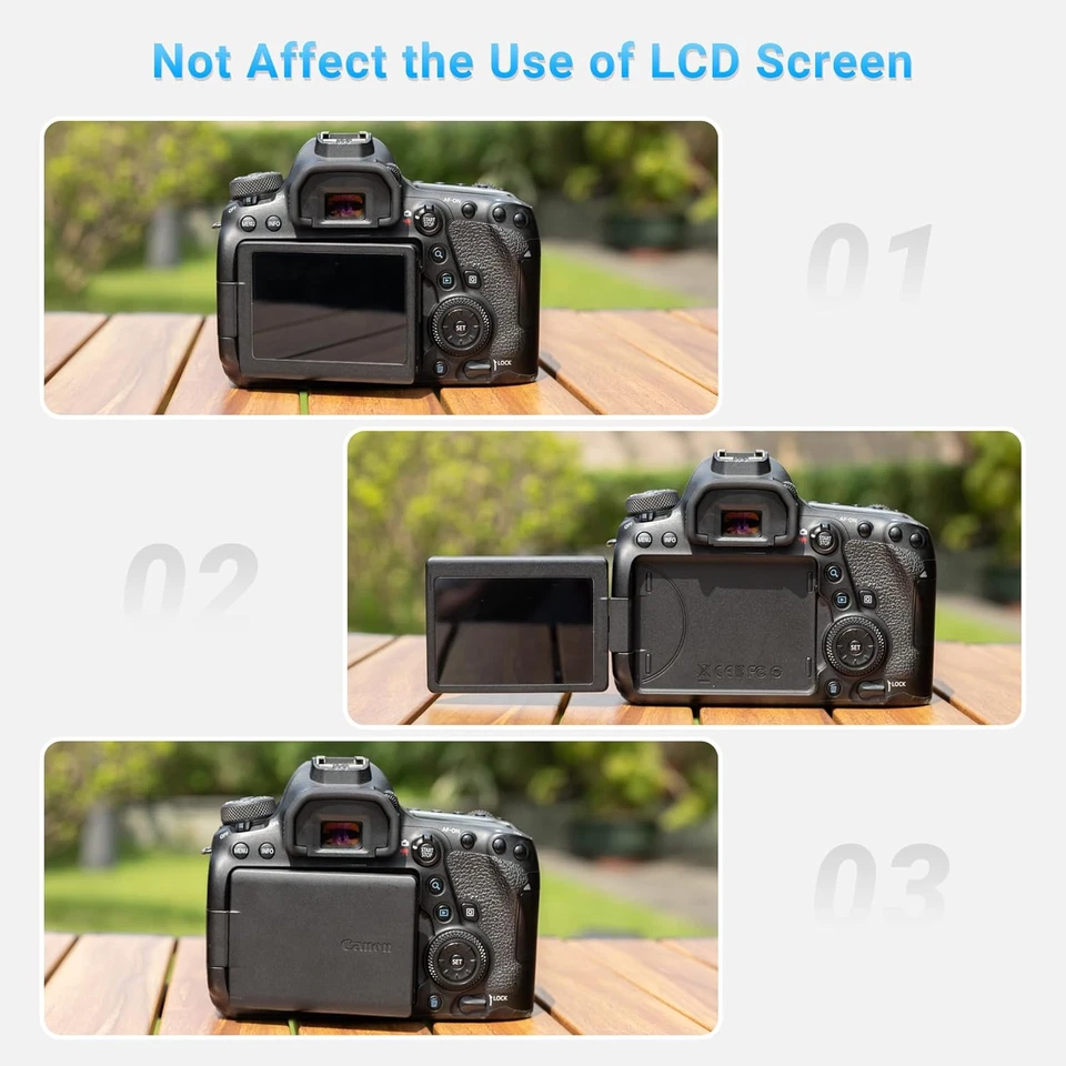 2-Pack Eyecup Eyepiece Eye Cup for Canon EOS 80D 90D 70D 60D 77D 6D 6D Mark II 5 - Image 4 of 4