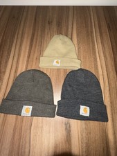 Carhartt Beanie Lot (3) - Tan, Dark Charcoal,...