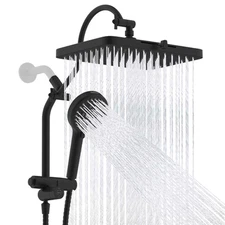 13 Inch High Pressure Rainfall Shower Head With Handheld Spray Combo Adjustable