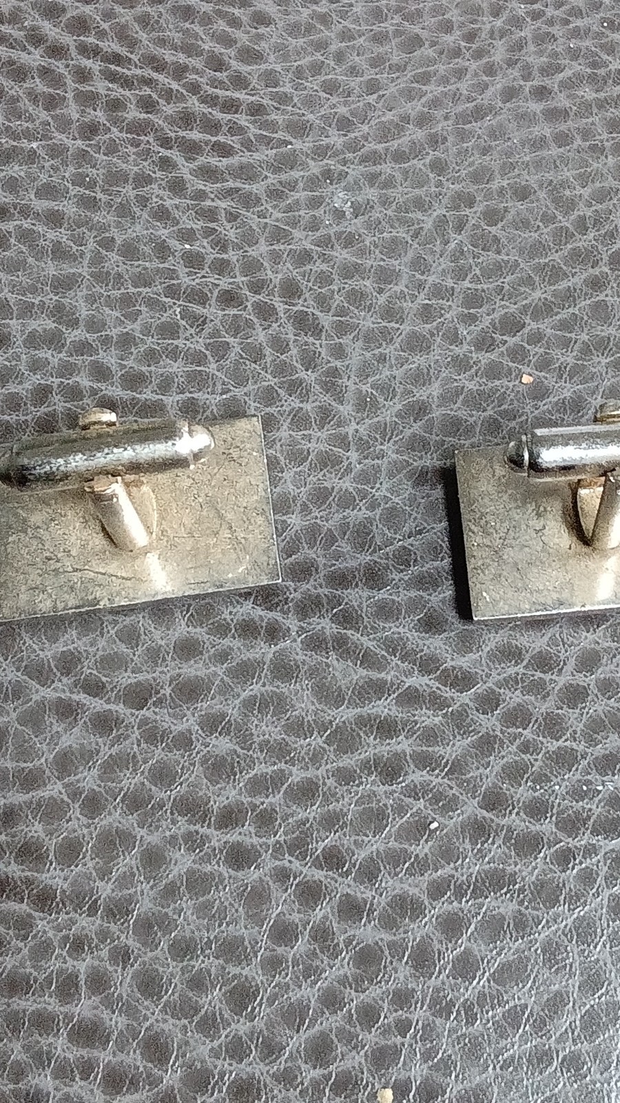Dante Vintage Rectangular Silver Tone Cufflinks B… - image 3
