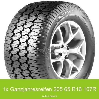 1x 205/65 R16 107R Ganzjahresreifen Lassa MultiWays C 3PMSF | 65352