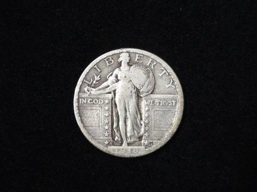 1918-S Standing Liberty Silver Quarter Very Fine 150205