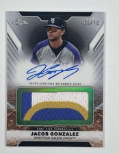 2025 Topps Pro Debut Jacob Gonzalez Black Jumbo Auto Relic /10 #PDJAR-JG