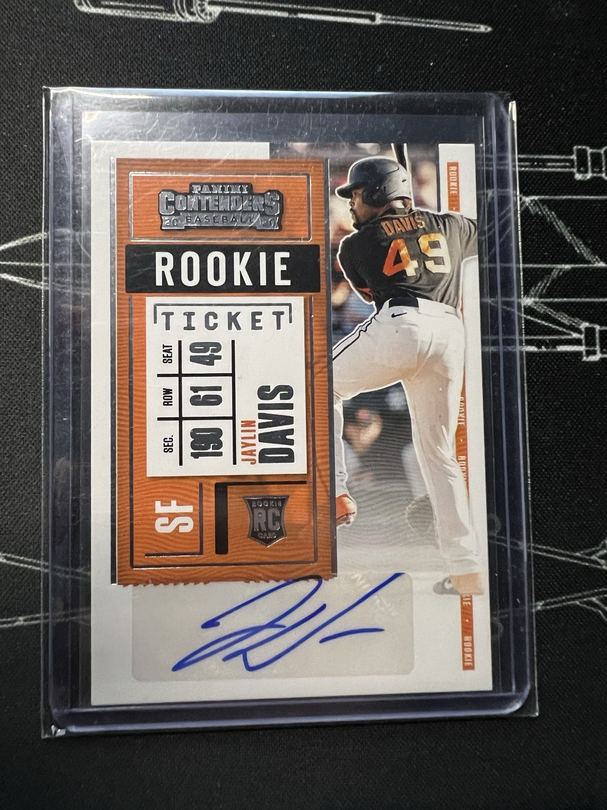 2020 Panini Contenders Draft Ticket Jaylin Davis Auto