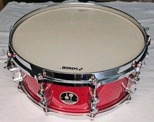 Sonor 5x14 3007 Series Maple Snare Drum Red Sparkle Lacquer 