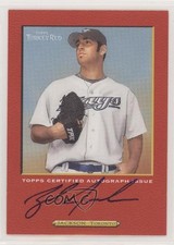 2005 Topps Turkey Red 202/300 Zach Jackson Zachary #TRA-ZJ Auto 7ut