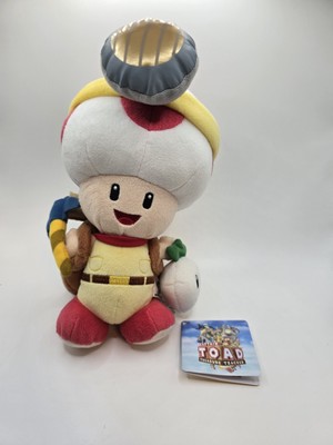 Captain Toad Treasure Tracker 7” Plush 2015 Little Buddy San-Ei Nintendo  NWT