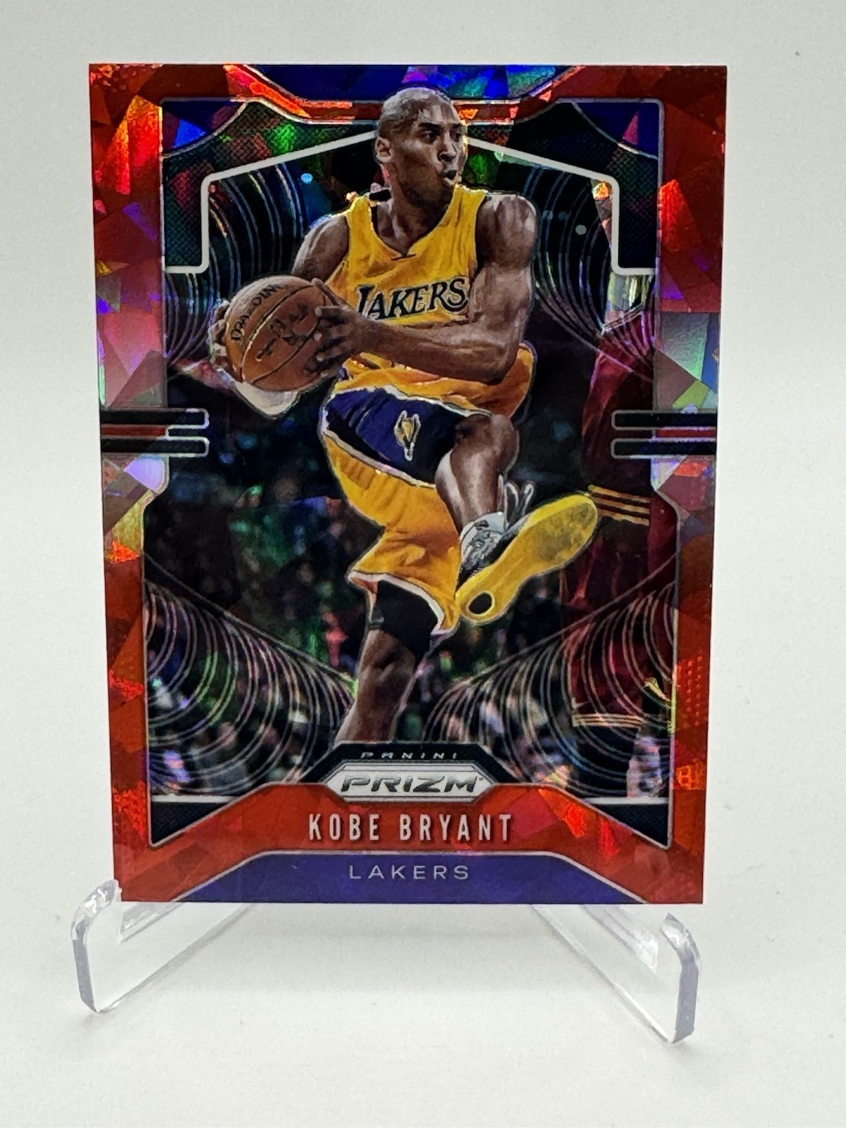 2019-20 Panini Prizm Kobe Bryant Prizms Red Ice #8 Los Angeles Lakers