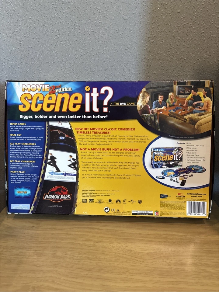 SCENE IT? 2nd Edition The DVD Movie Trivia Game Vtg Board Game MATTEL - Image 2 of 4