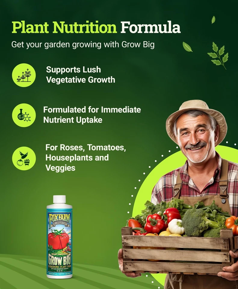 Fórmula Hidro Trio de Nutrientes Líquidos: Big Bloom, Grow Big Hydro y Tiger Bloom -... Foto 3 de 4