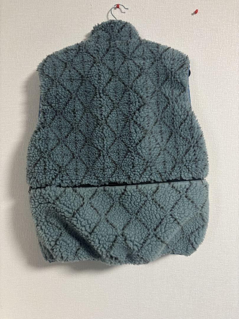 USED KAPITAL CAPITAL 20AW BOA FLEECE REVERSIBLE VEST VERYGOOD M