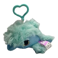 Scruff a Luvs Dolphin Clip On Keychain Mini Plush Aqua Stuffed Animal 2020