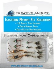 Creative Angler Eastern Nymph Fly Selection 12 Trout Flies w/ Case