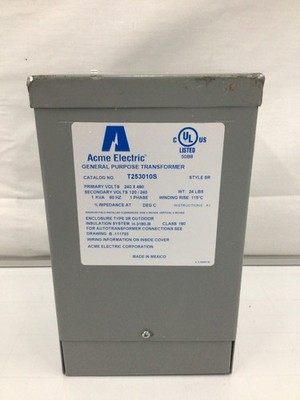 Acme Electric - T253010S general purpose transformer