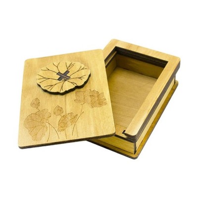 Handgefertigte Puzzle Box Etui Brainteaser IQ Test Schloss verstecktes Fach Schatz