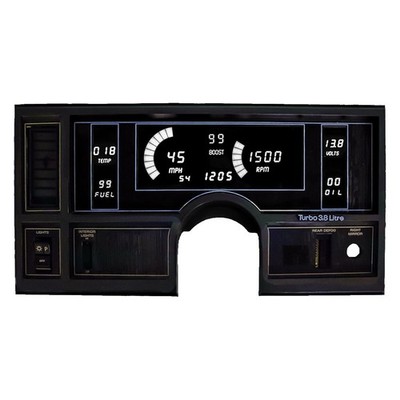For Buick Regal 84-87 Intellitronix Direct Fit LED Digital Gauge Panel, White