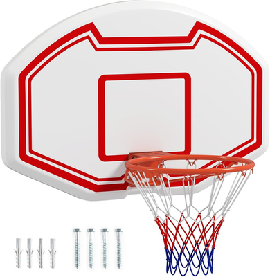Wall Mounted Mini Basketball Hoop with Shatterproof Backboard for