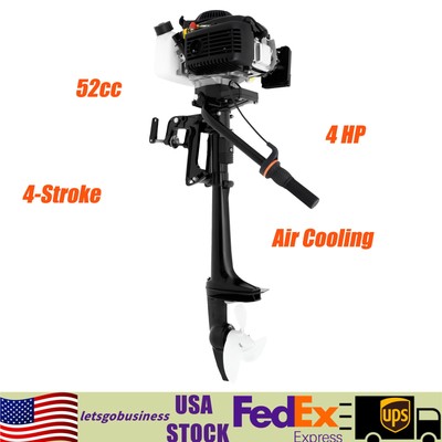 4HP 4 Stroke Outboard Motor Fishing Boat Engine with Air Cooling System CDI NEW