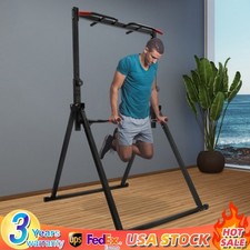 Adjustable Horizontal Bar Pull Up Dip Station...