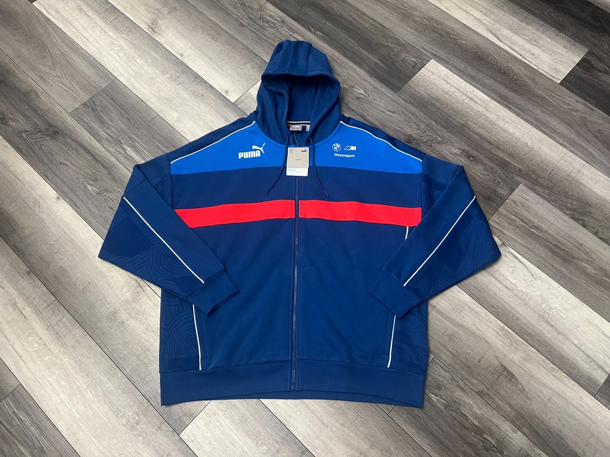 Puma BMW Motorsports Men's 2 Piece Tracksuit Blue Red Zip-up