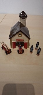 Original Leyk Lichthaus – Modell Feuerwehr 2015 TOP Unikat mit viel Zubehör