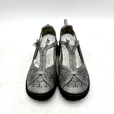 JBU by Jambu Womens Gunmetal Grey Daffodil Slip-on Flats Size 8 M