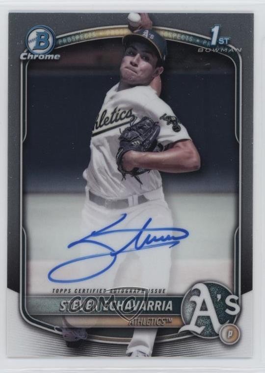 2025 Bowman Chrome Prospect Auto Steven Echavarria #CPA-SE Auto 13c1