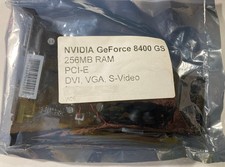 NVIDIA GeForce 8400 GS 256MB RAM PCI-E DVI VGA S-Video Brand New Sealed
